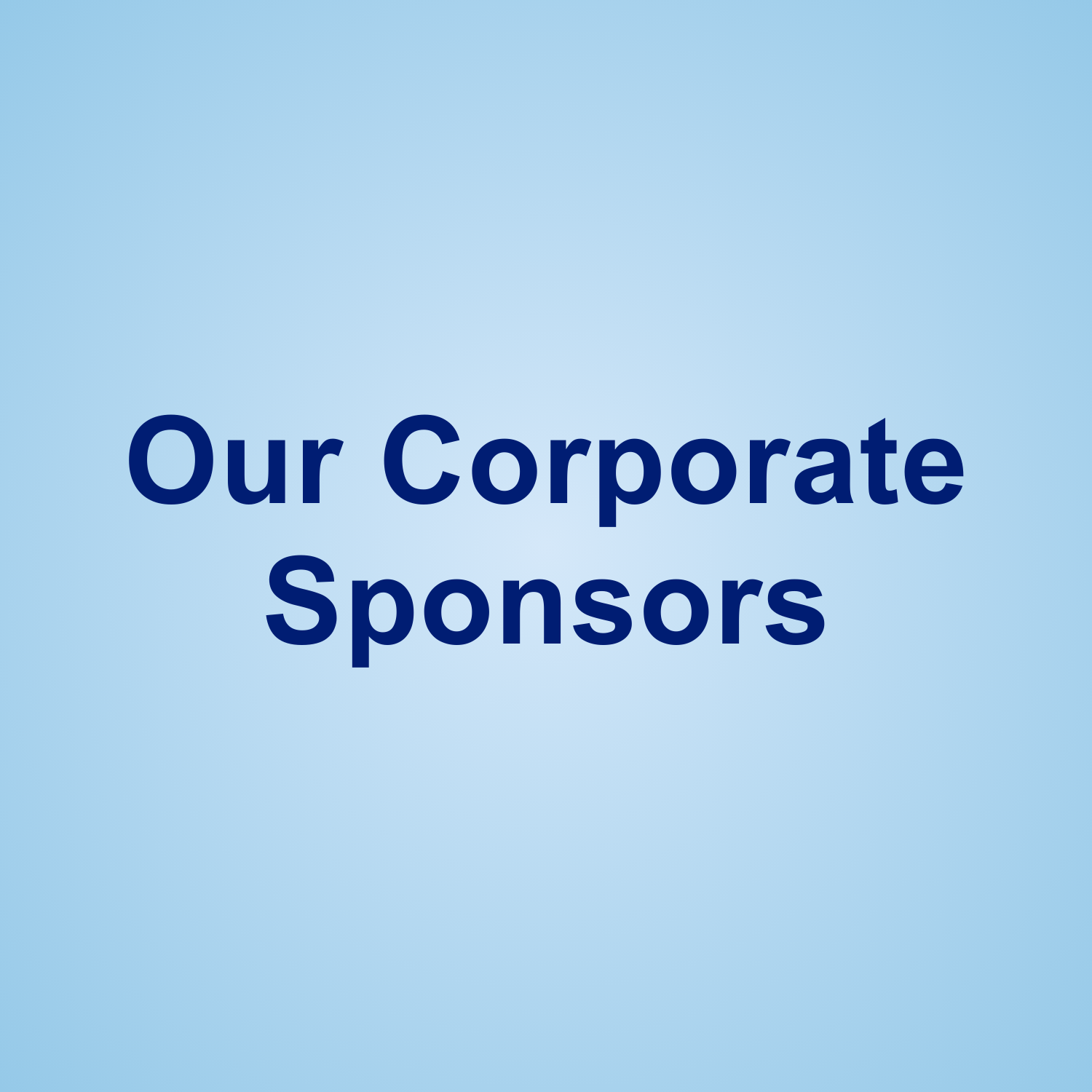 Our Corporate Sponsors